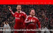 欧冠利物浦击退皇马 拜仁客胜大巴黎