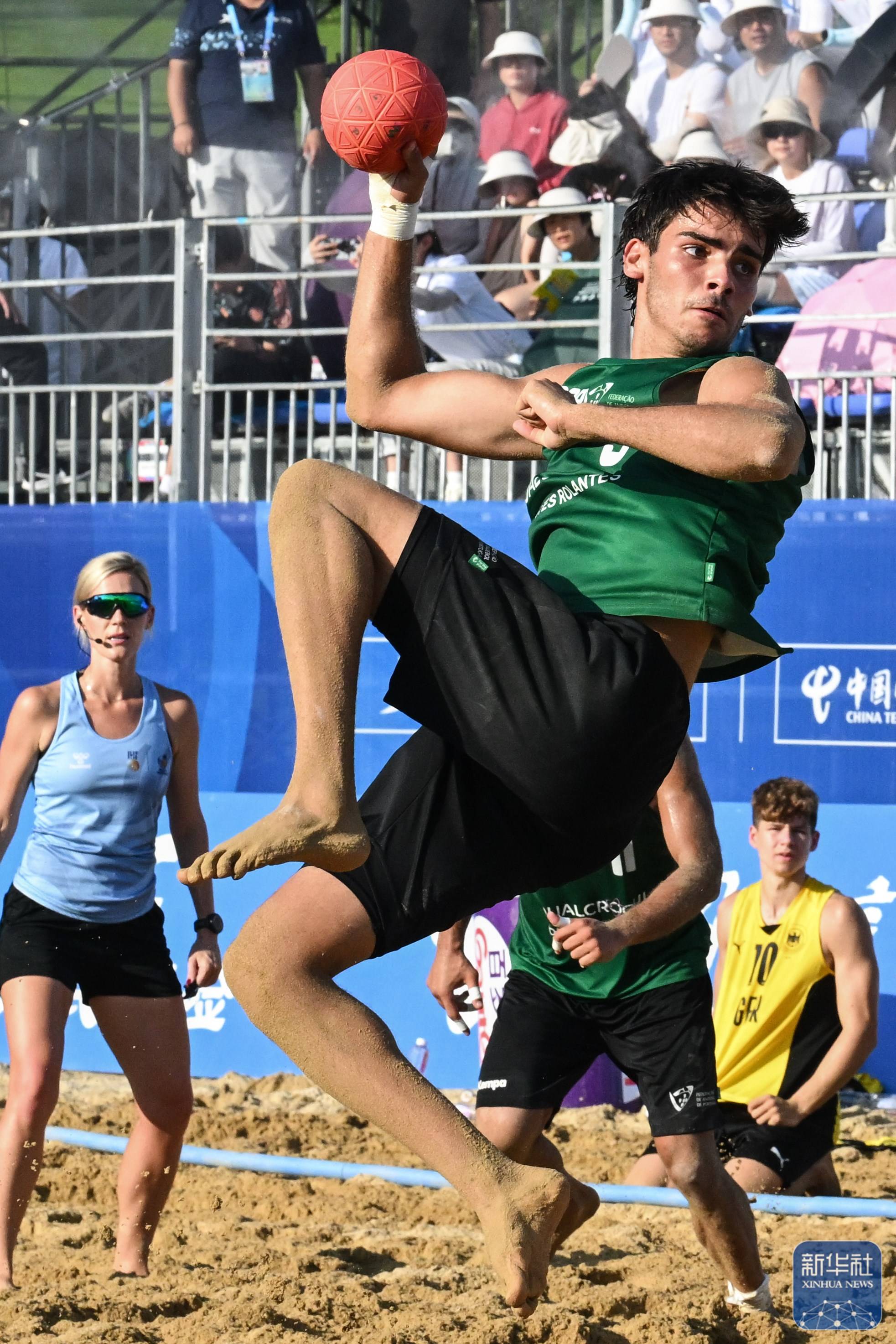 成都世运会｜沙滩手球男子决赛：德国队夺冠
