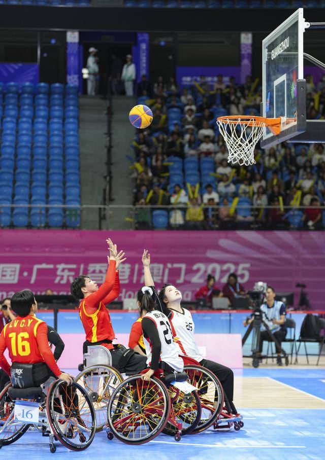 全国残特奥会｜轮椅篮球女子三人篮球小组赛：广东一团队胜云南队