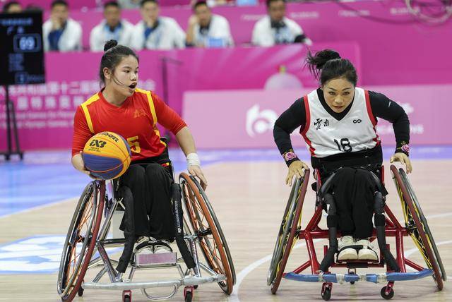 全国残特奥会｜轮椅篮球女子三人篮球小组赛：广东一团队胜云南队